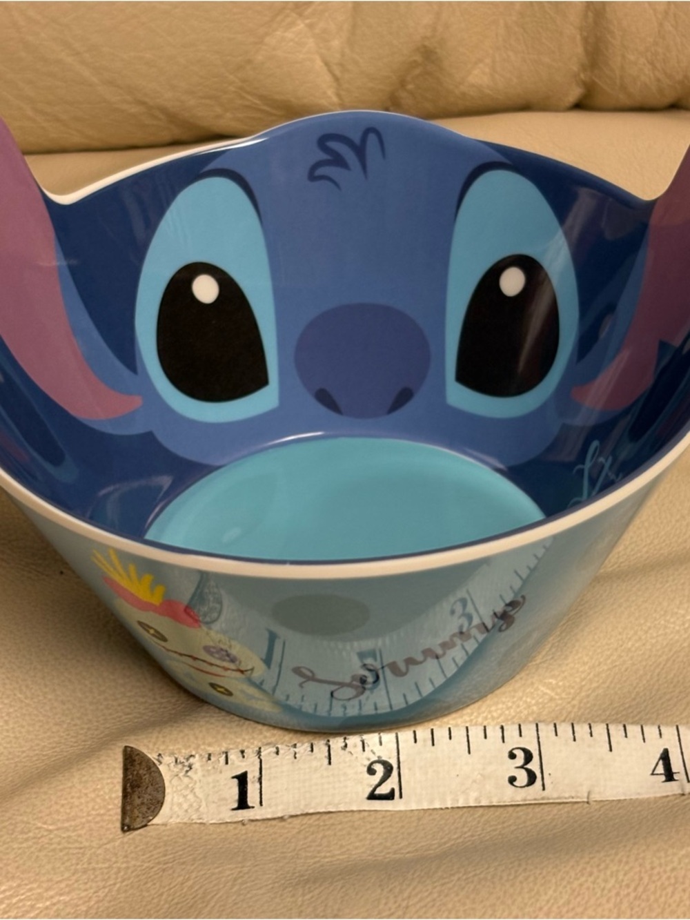 STITCH & Scrump Plastic Bowl Blue Disney Store Japan - Picture 7 of 9